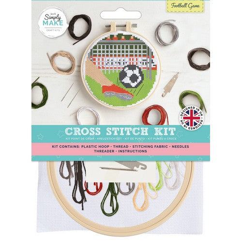 Simply Make 5" Cross Stitch Kit - Football Game