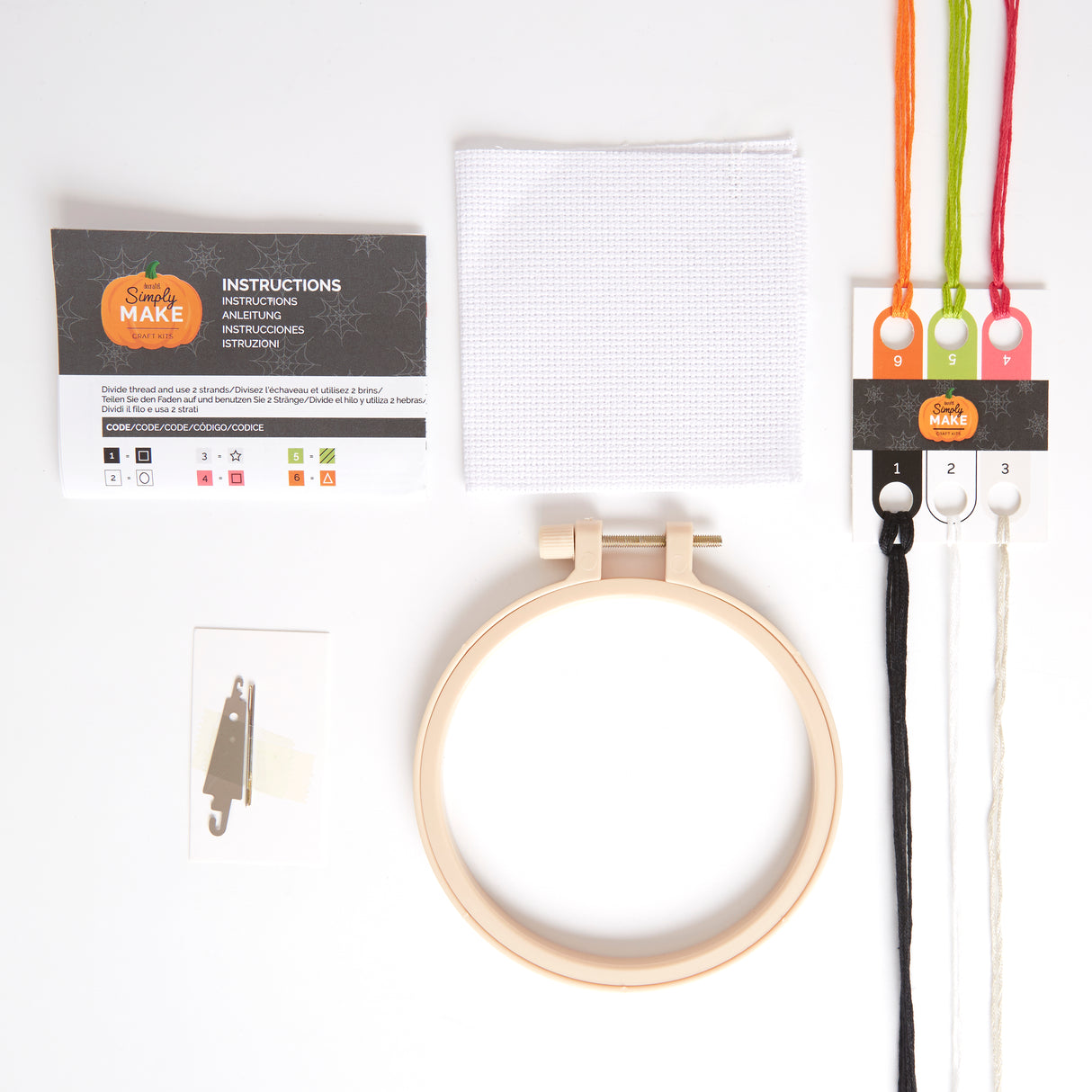 Simply Make 5" Halloween Cross Stitch Kit - Boo