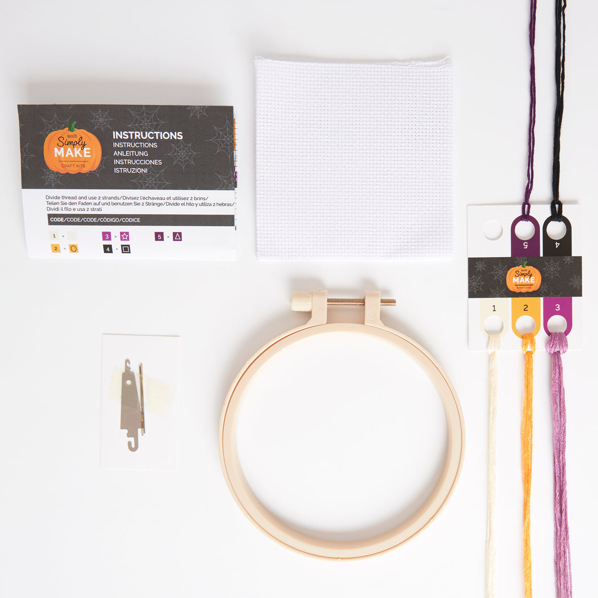 Simply Make 5" Halloween Cross Stitch Kit - Witch