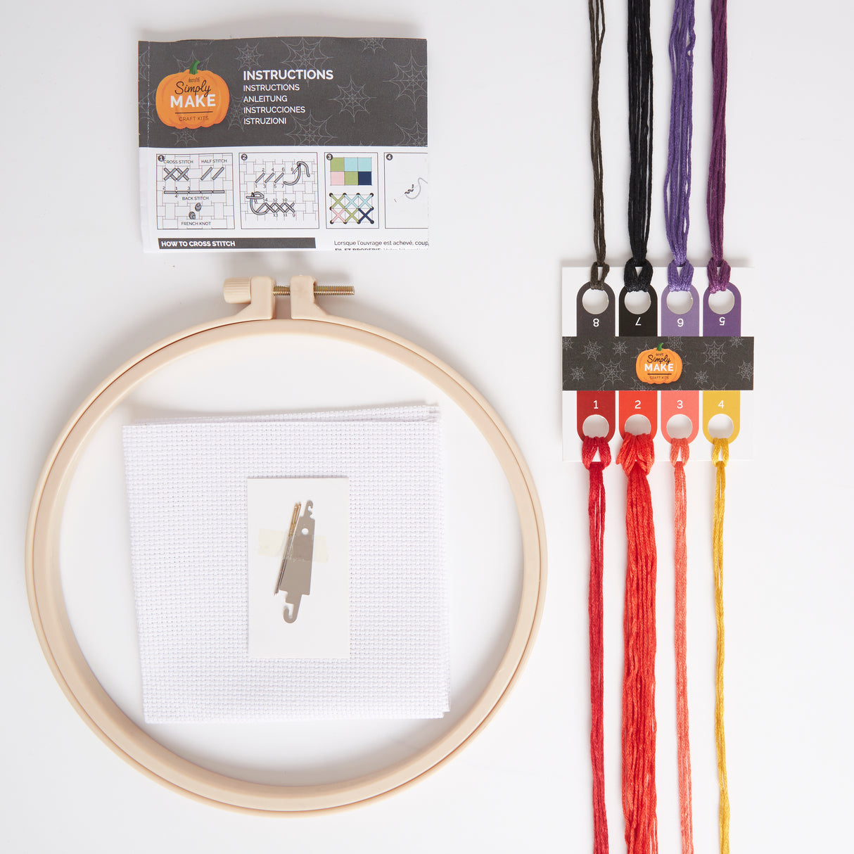 Simply Make 8" Halloween Cross Stitch Kit - Devil