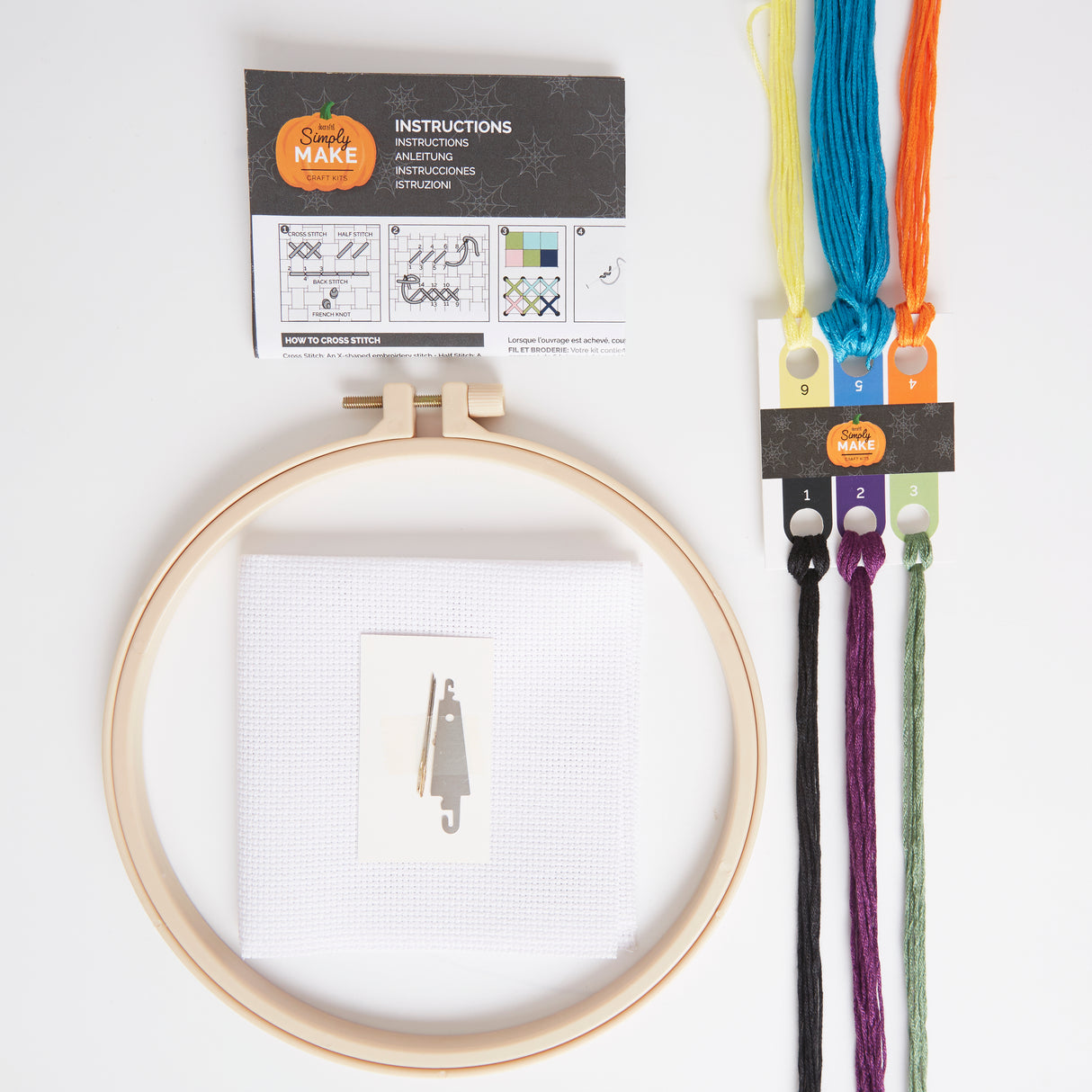 Simply Make 8" Halloween Cross Stitch Kit - Haunted House