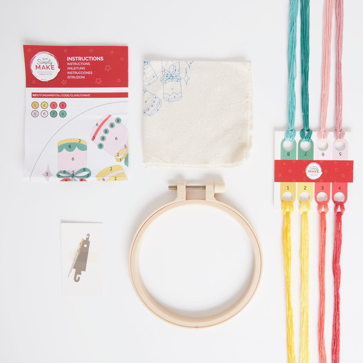 Simply Make Embroidery By Numbers - Xmas Crackers