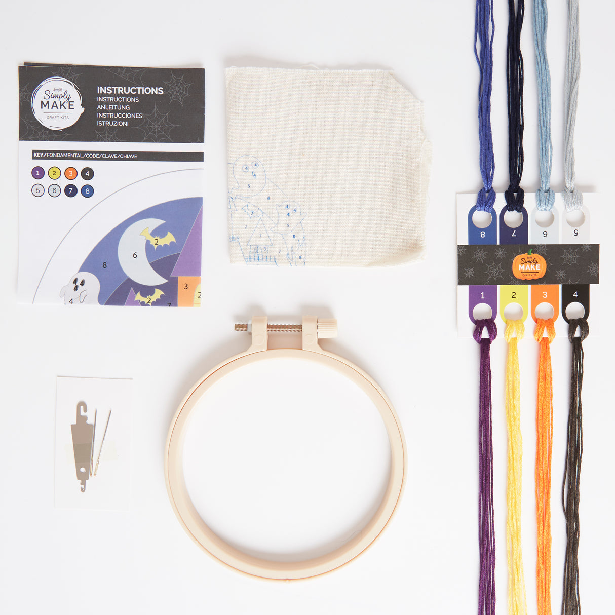 Simply Make Embroidery By Numbers - Haunted House