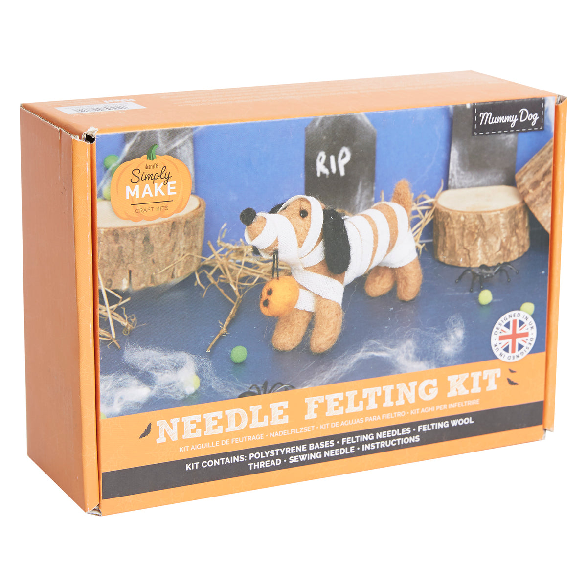 Simply Make Needle Felting Kit - Mummy Dog
