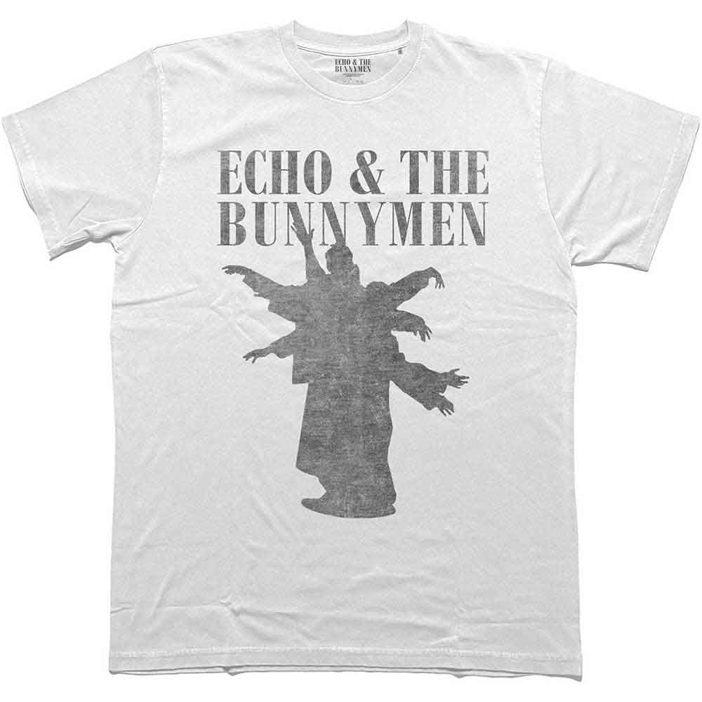 Echo & The Bunnymen Unisex T-Shirt Silhouettes White (XXL)