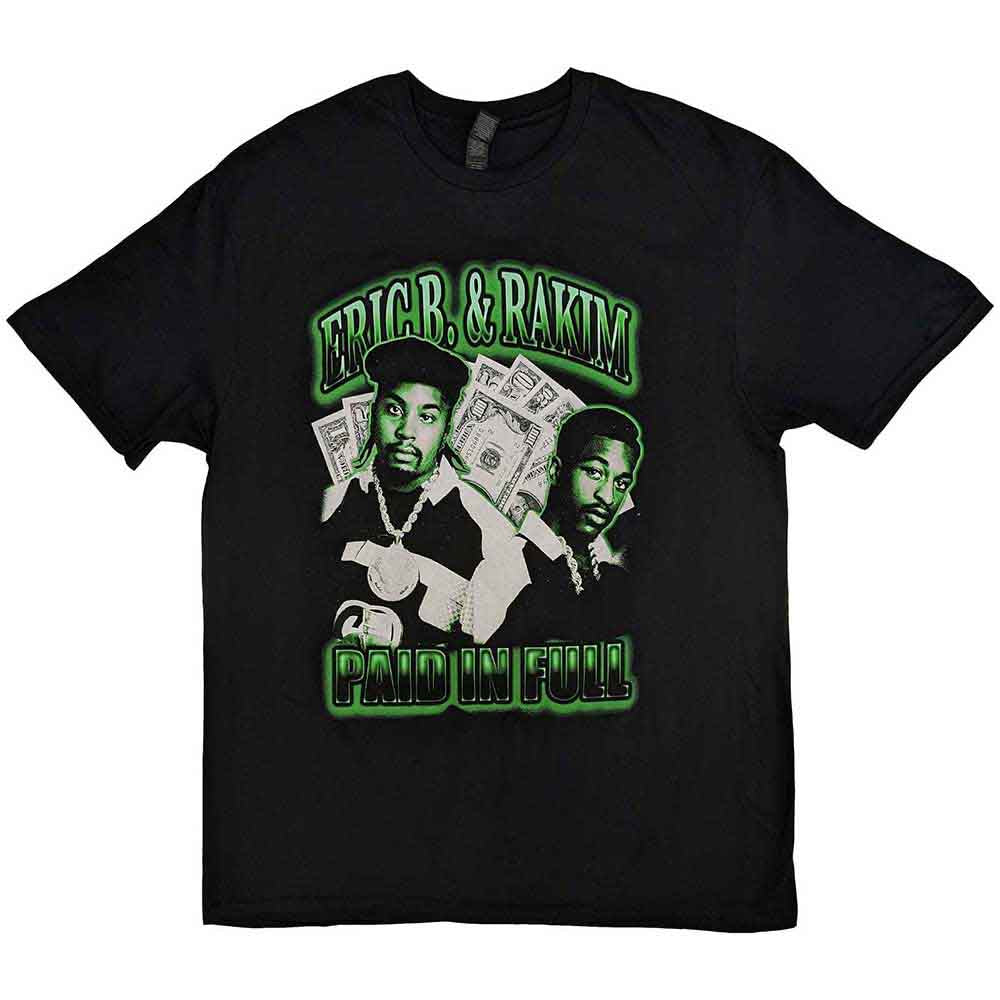 Eric B. & Rakim Unisex T-Shirt Paid In Full Black (XL)