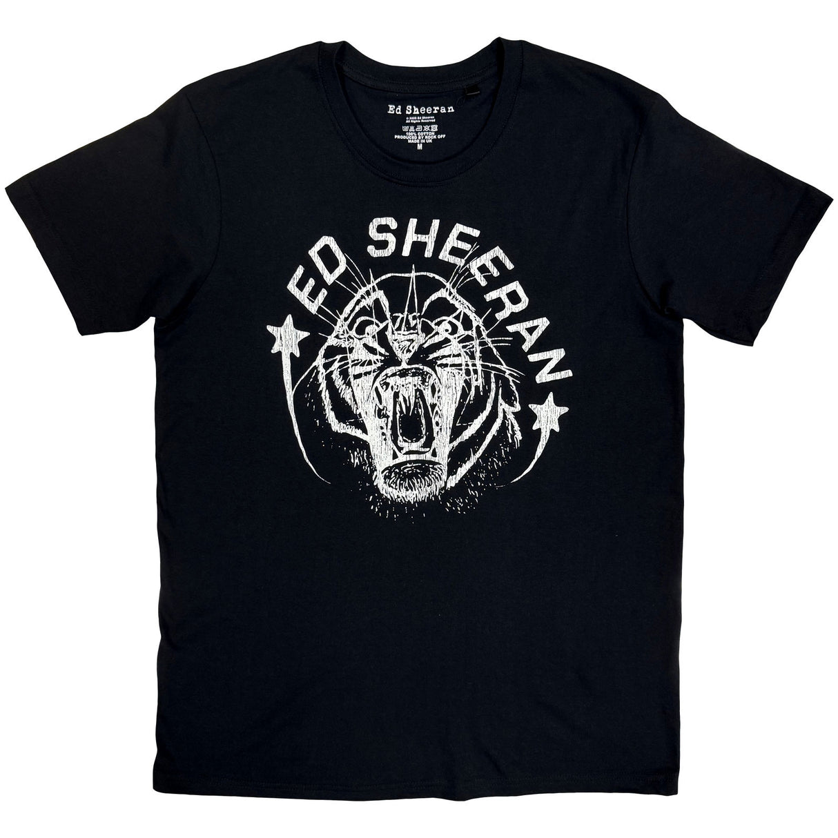 Ed Sheeran Unisex T-Shirt Tiger Black (L)