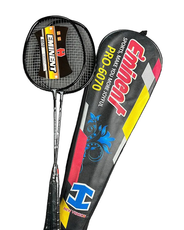 Eminent Pro 6070 Badminton Racquet Set with Carry Bag (Twin Pack)