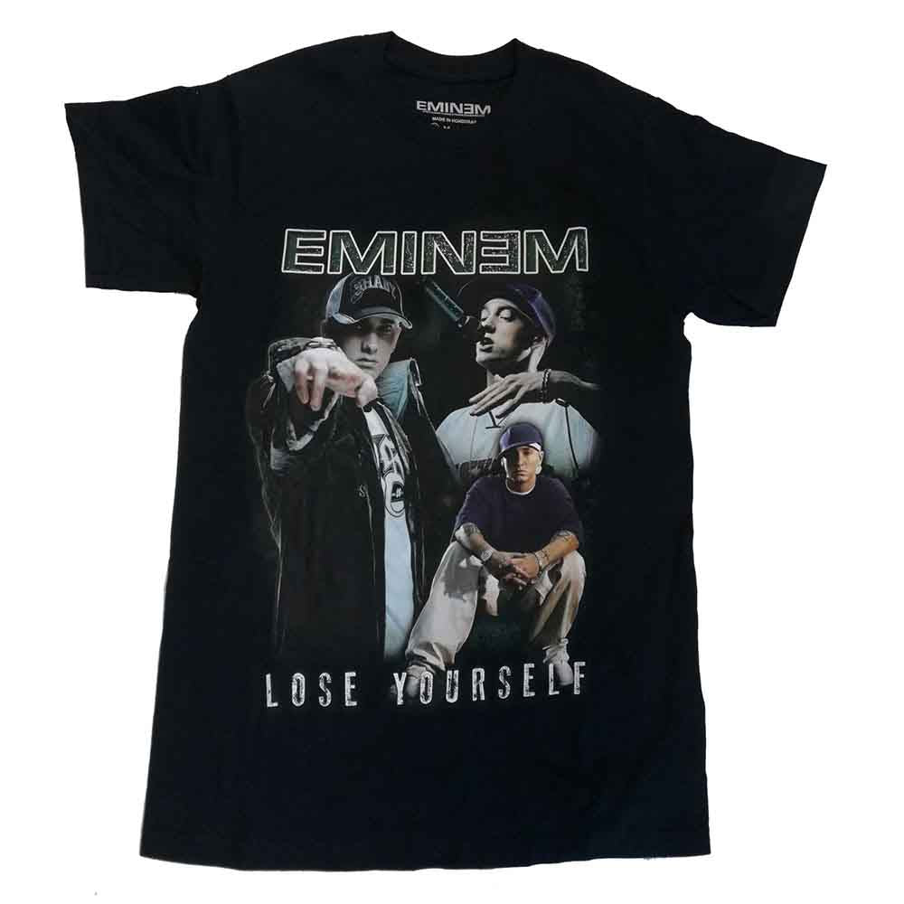 Eminem Unisex T-Shirt Lose Yourself Homage Black (M)