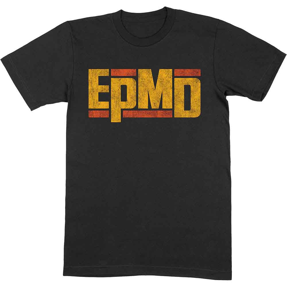 EPMD Unisex T-Shirt Distressed Classic Logo Black (XXL)