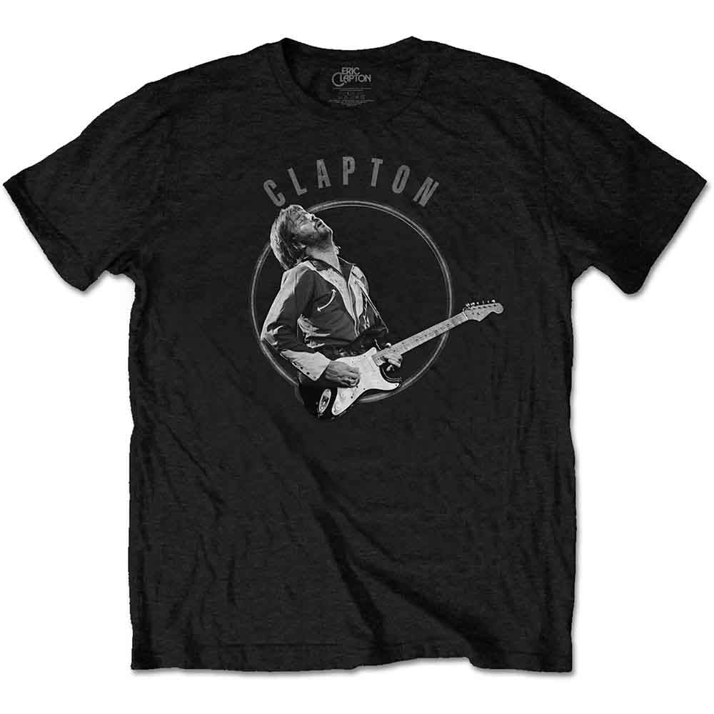 Eric Clapton Unisex T-Shirt Vintage Photo Black (XXL)