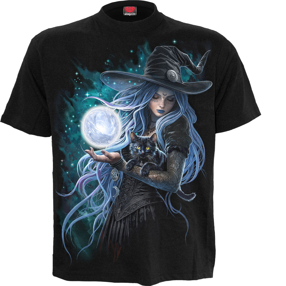 Spiral Unisex T-Shirt Mystic Moon Black (XXXXL)