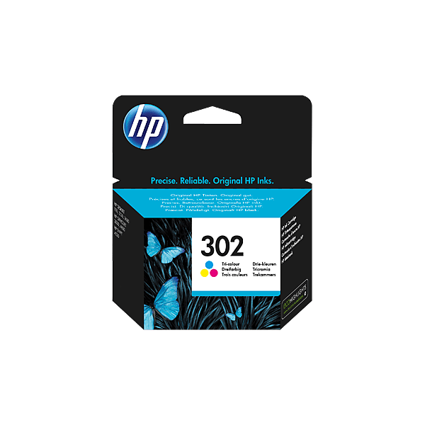 HP 302 Tri-Colour Standard Capacity Ink Cartridge 4ml for HP DeskJet 1110/2130/3630