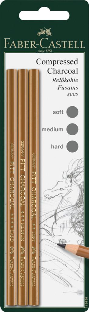 faber-castell pitt pressed charcoal pencil