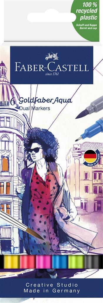 faber-castell creative studio goldfaber aqua dual marker pen