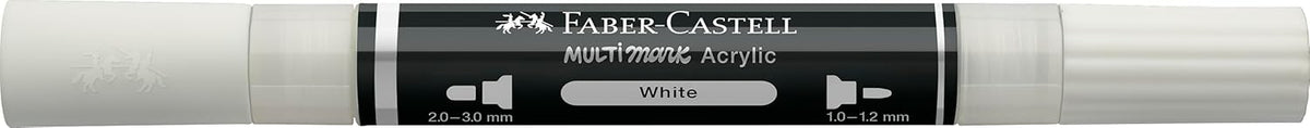 Faber-Castell Multimark Acrylic Dual Marker Pen White (101)