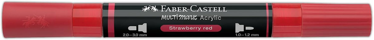 Faber-Castell Multimark Acrylic Dual Marker Pen Strawberry Red (219)