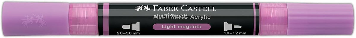 Faber-Castell Multimark Acrylic Dual Marker Pen Light Magenta (119)