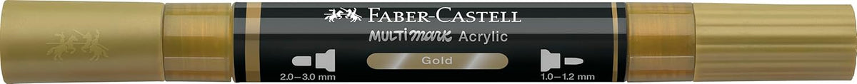 Faber-Castell Multimark Acrylic Dual Marker Pen Gold (250)