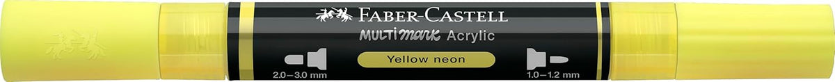 Faber-Castell Multimark Acrylic Dual Marker Pen Yellow Neon (256)