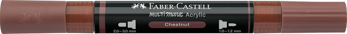 Faber-Castell Multimark Acrylic Dual Marker Pen Chestnut (378)