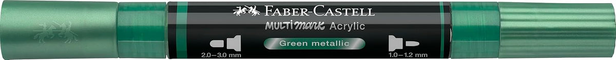 Faber-Castell Multimark Acrylic Dual Marker Pen Green Metallic (295)