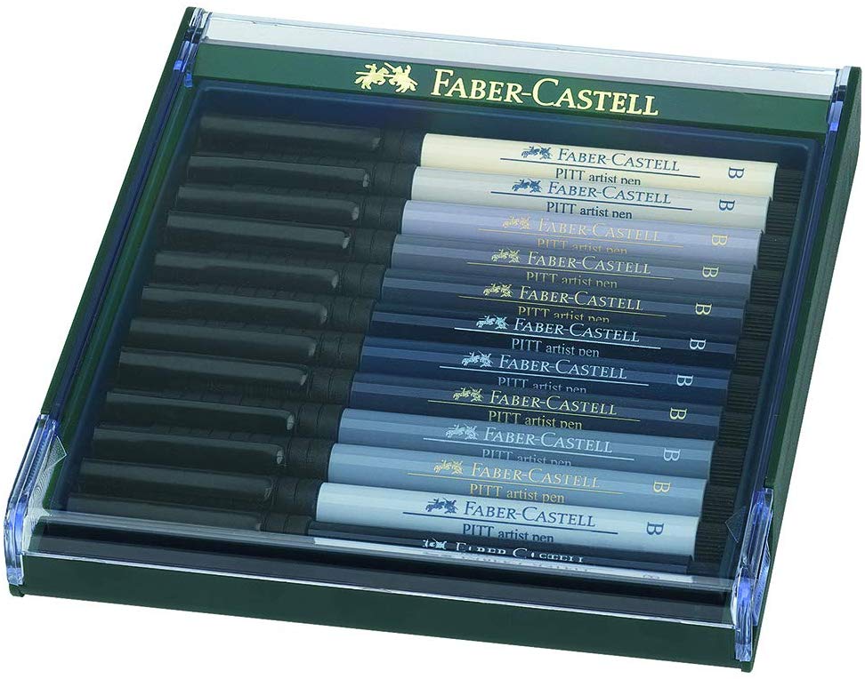 faber-castell pitt brush pen set