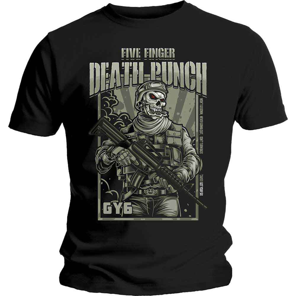 Five Finger Death Punch Men's T-Shirt War Soldier (M)