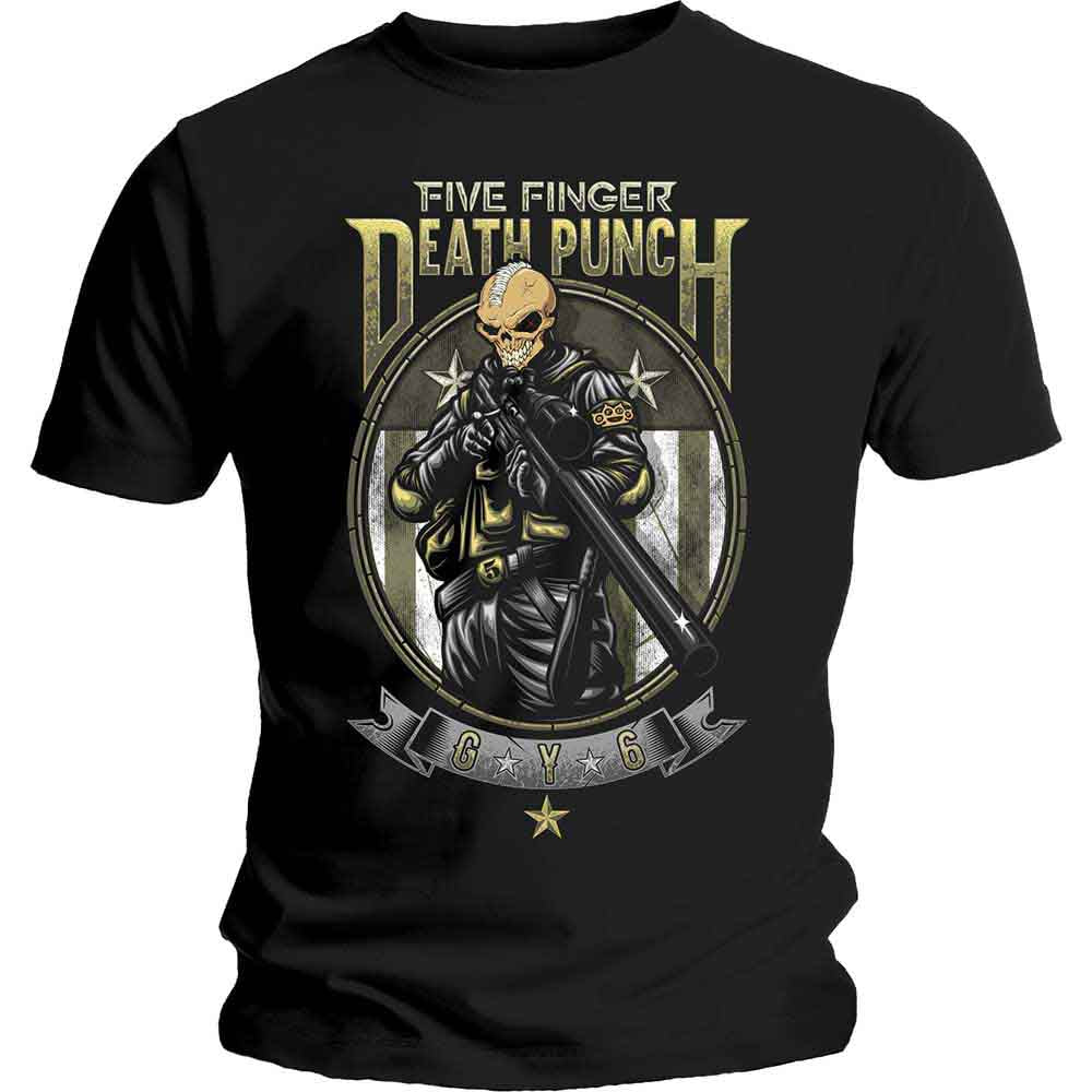 Five Finger Death Punch Men's T-Shirt Sniper (XXL)