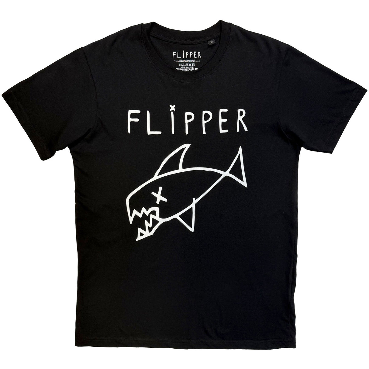 Kurt Cobain Flipper Unisex T-Shirt Long Fish Black (M)
