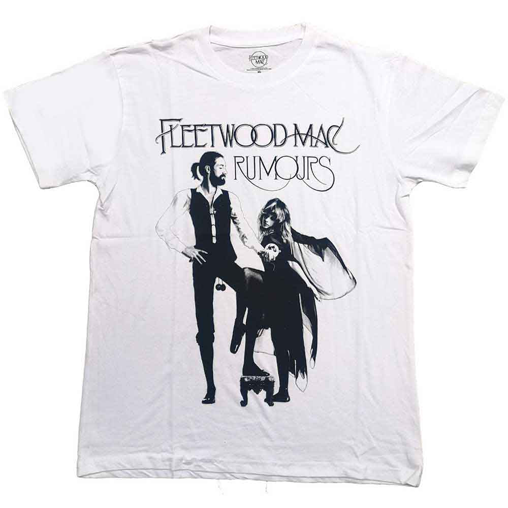 Fleetwood Mac Unisex T-Shirt Rumours White (XXXXXL)