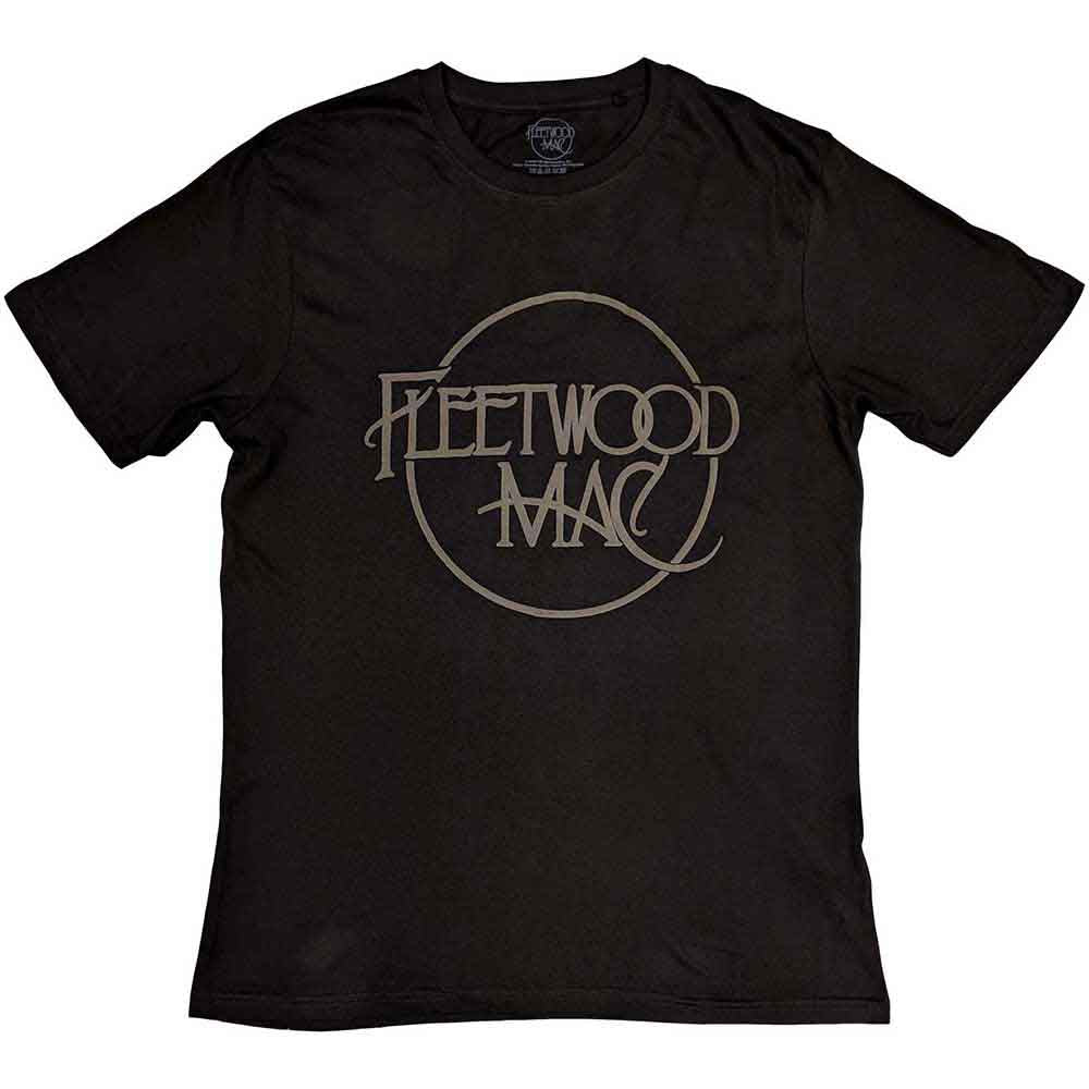 Fleetwood Mac Unisex T-Shirt Classic Logo (Hi-Build) Black (XXL)