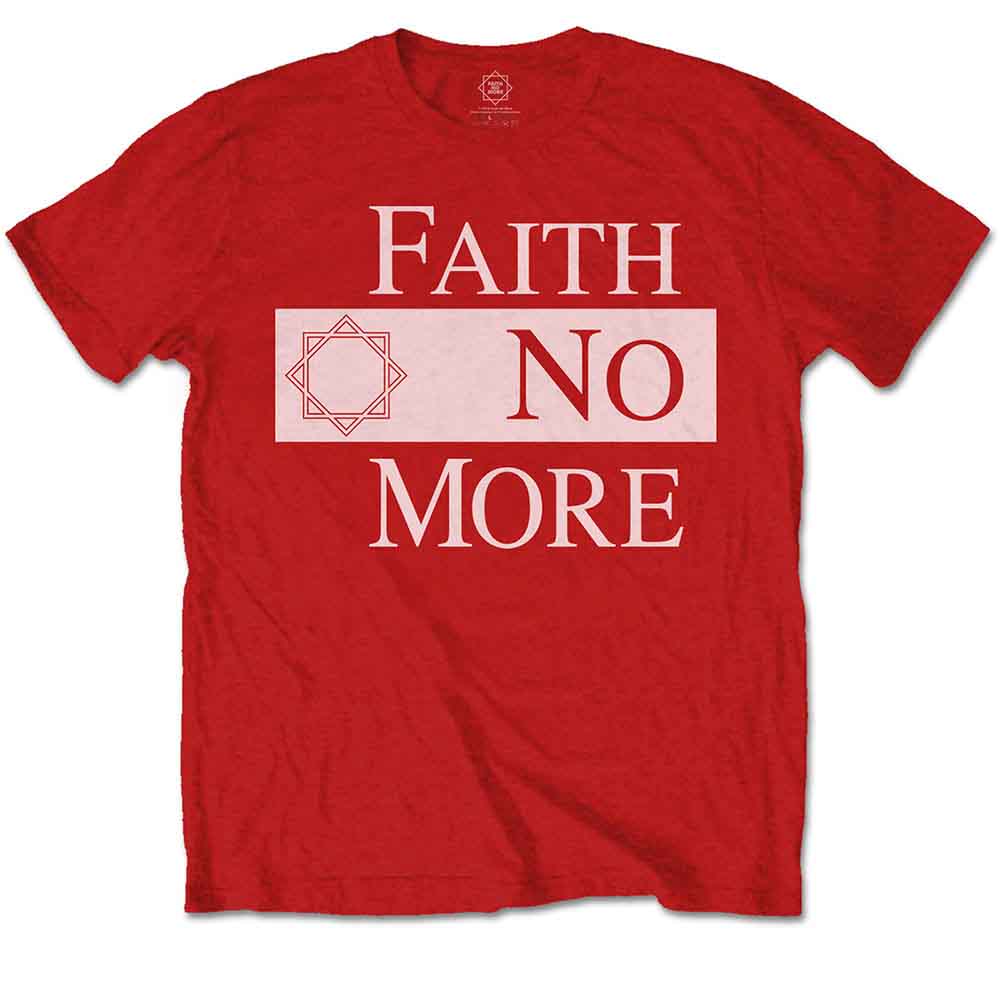 Faith No More Unisex T-Shirt Classic New Logo Star Red (M)
