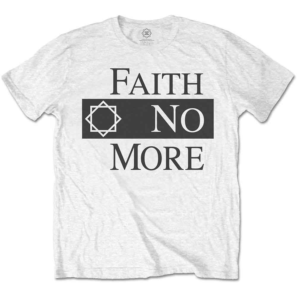 Faith No More Unisex T-Shirt Classic Logo V.2. White (XL)