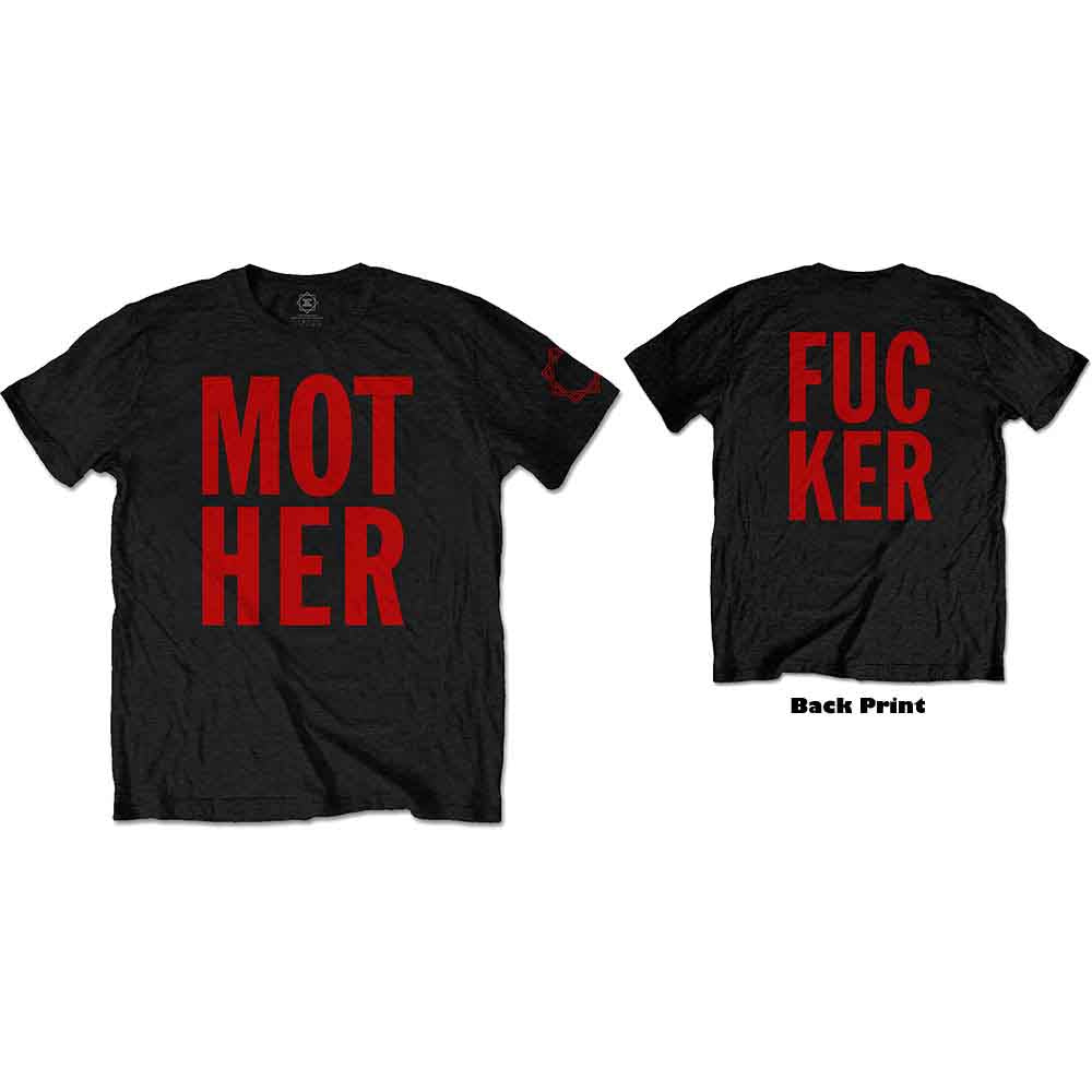 Faith No More Unisex T-Shirt MF Stacked (Back Print) Black (XL)