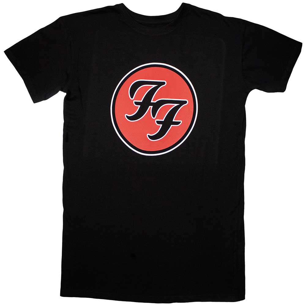 Foo Fighters Ladies T-Shirt Dress FF Logo Black (L)