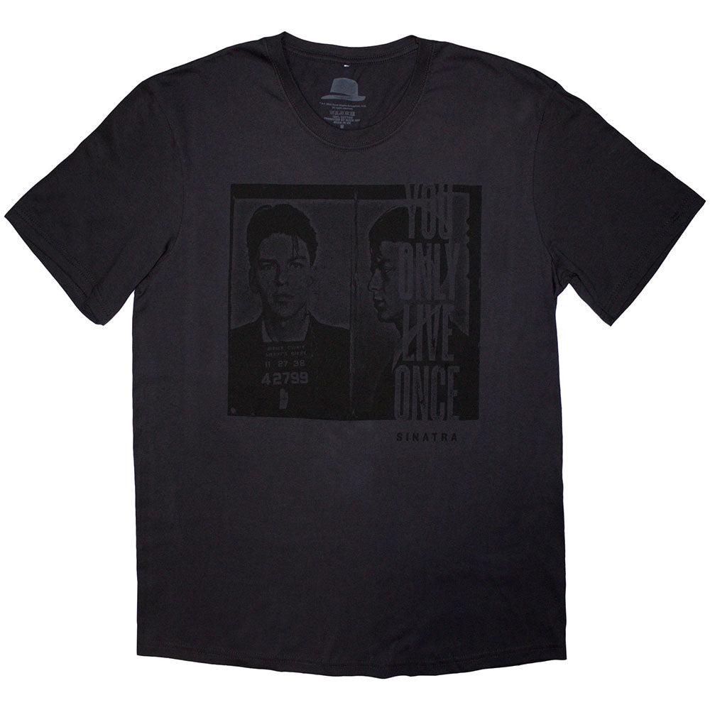Frank Sinatra Unisex T-Shirt Mugshot Grey (XXL)