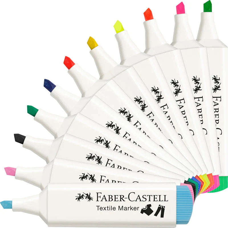Faber-Castell Textile Marker Pen (Assorted Colours)