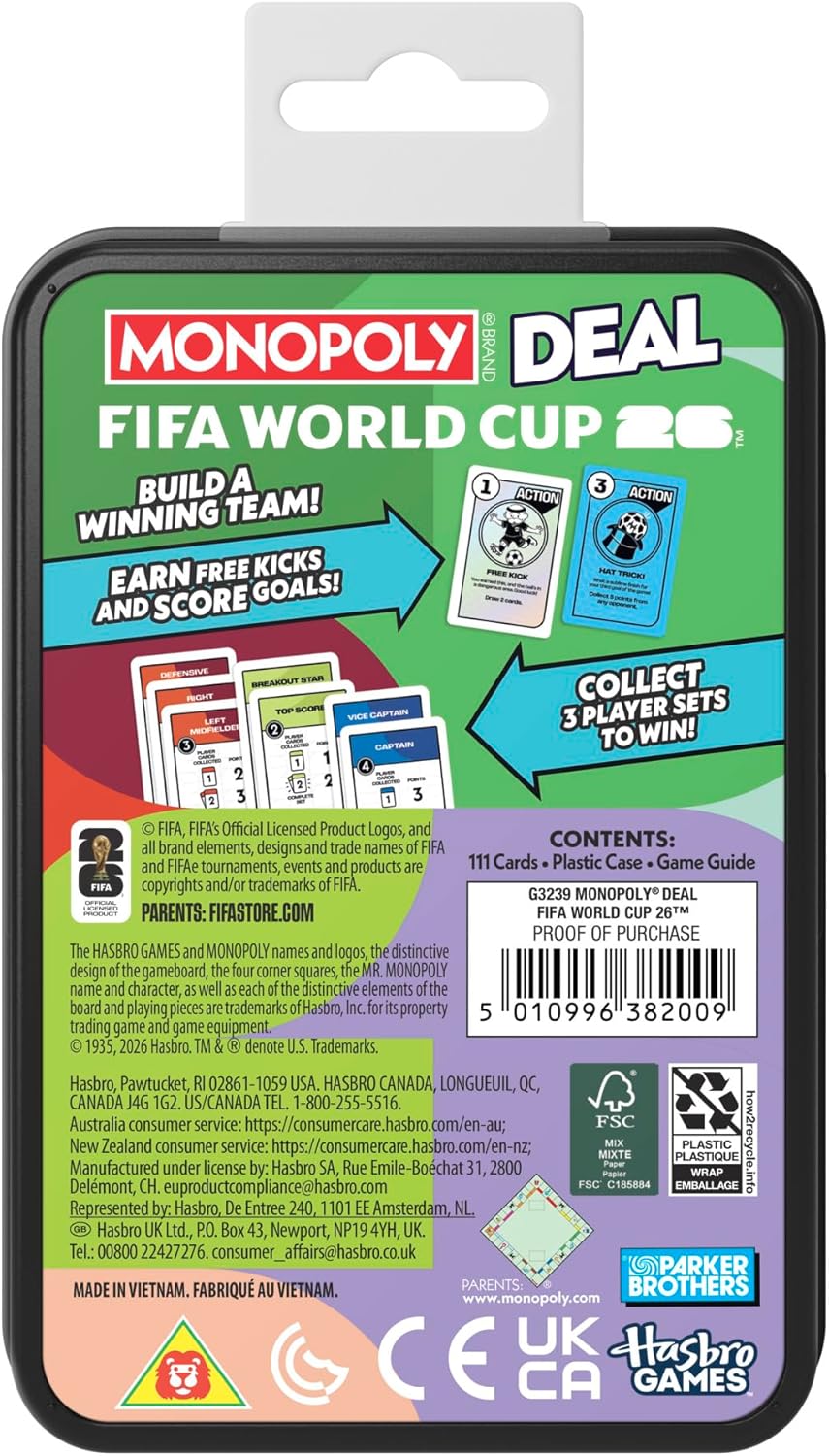 Hasbro Monopoly Deal FIFA World Cup 2026 Game