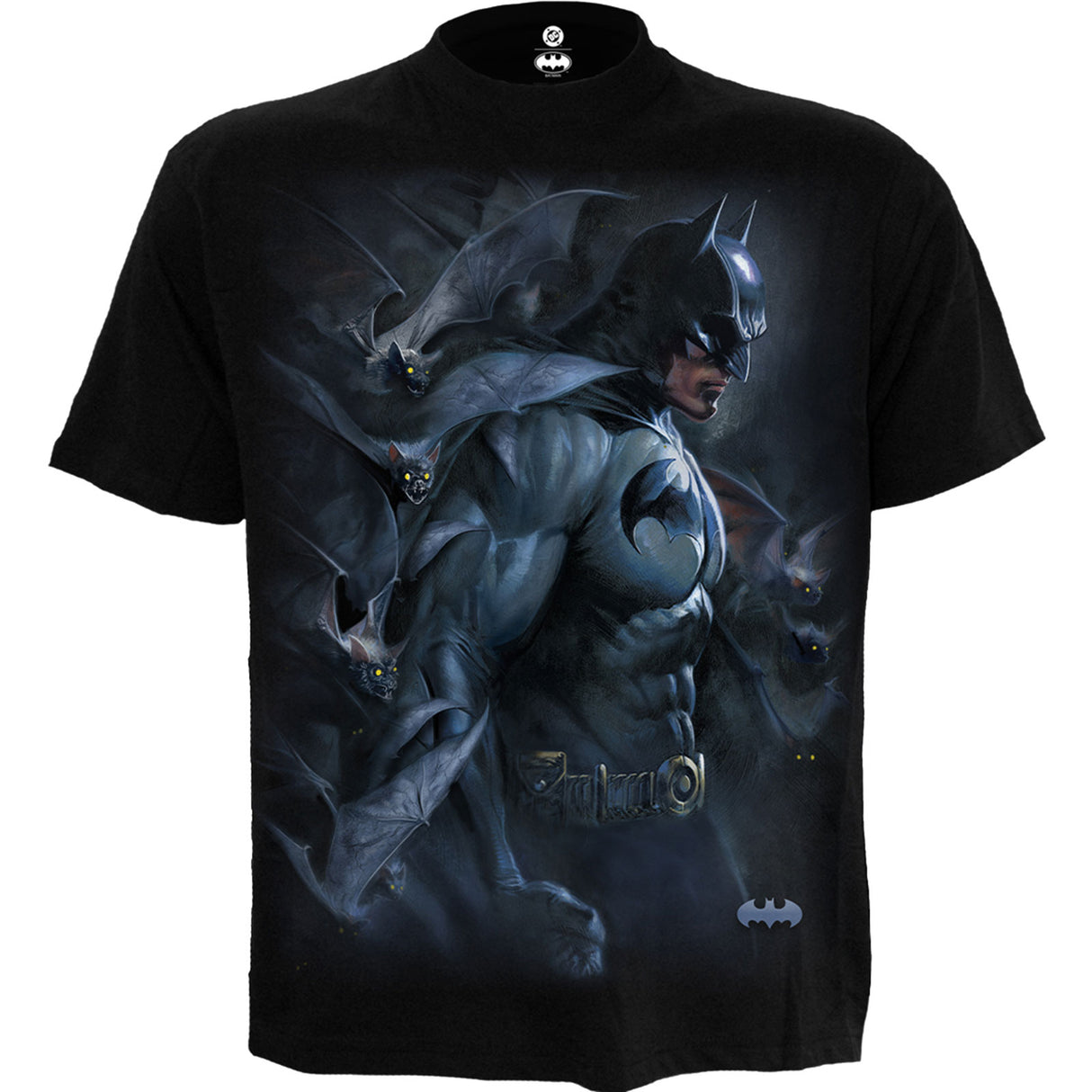 DC Comics Unisex T-Shirt Batman Darkest Fears Black (XL)