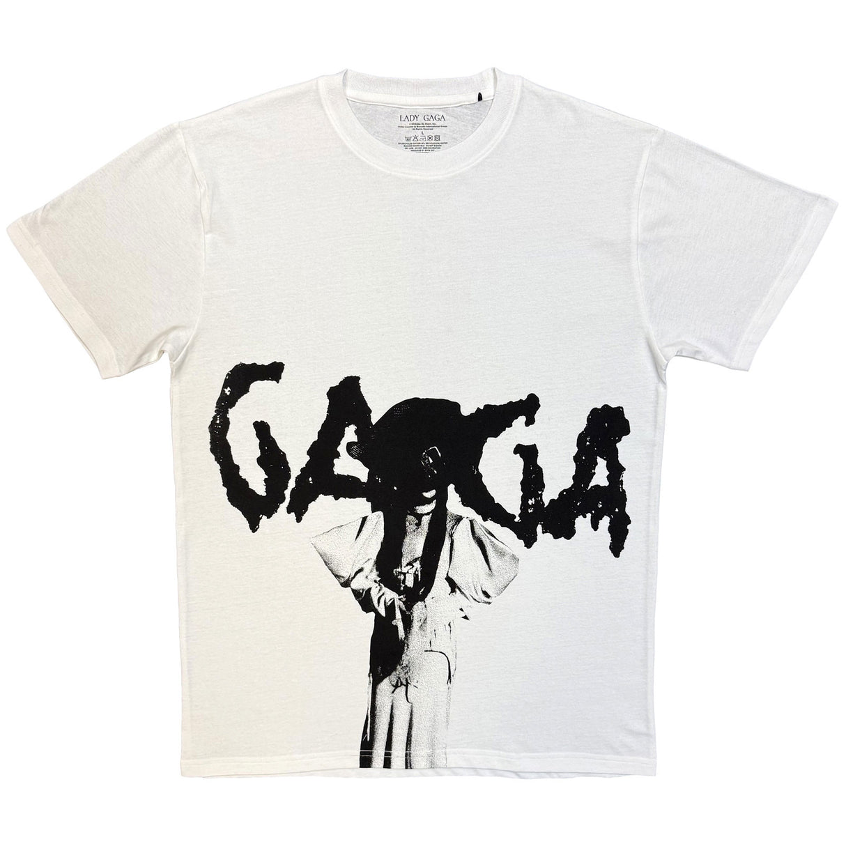 Lady Gaga Unisex T-Shirt Mayhem Graphic (All Over Print) White (S)