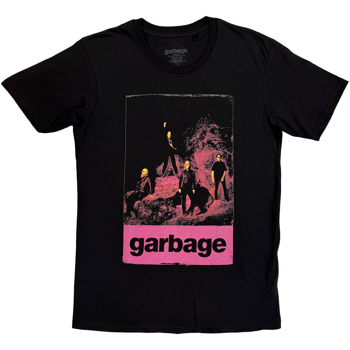 Garbage Unisex T-Shirt Neon Band Black (XXL)