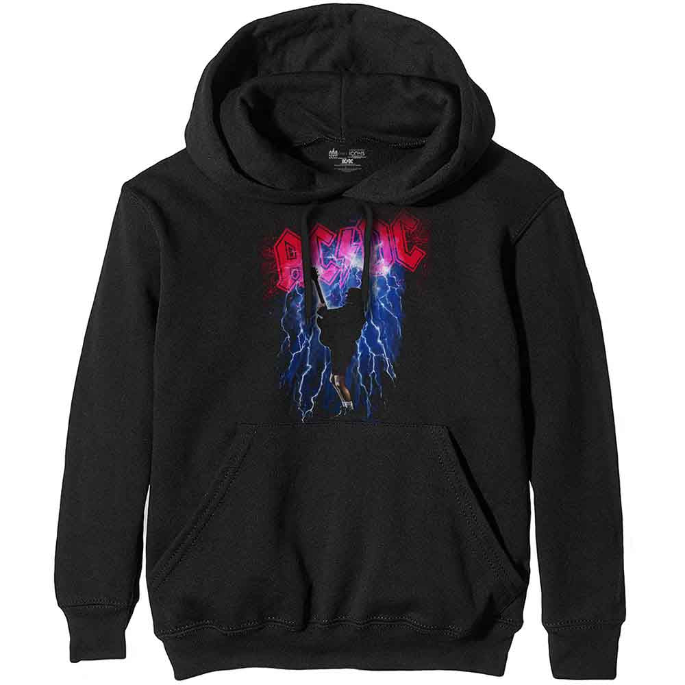 AC/DC Unisex Pullover Hoodie Black Thunderstruck (XL)