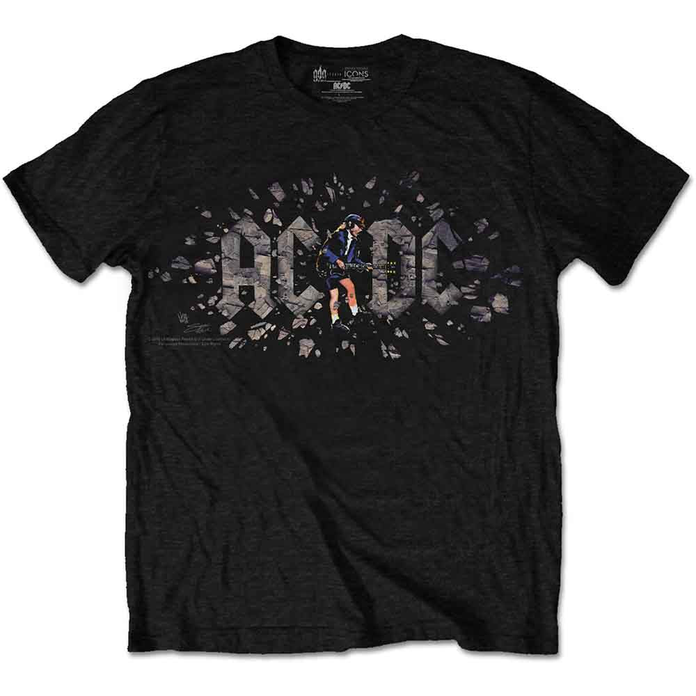 AC/DC Unisex T-Shirt Black Those About To Rock (S)