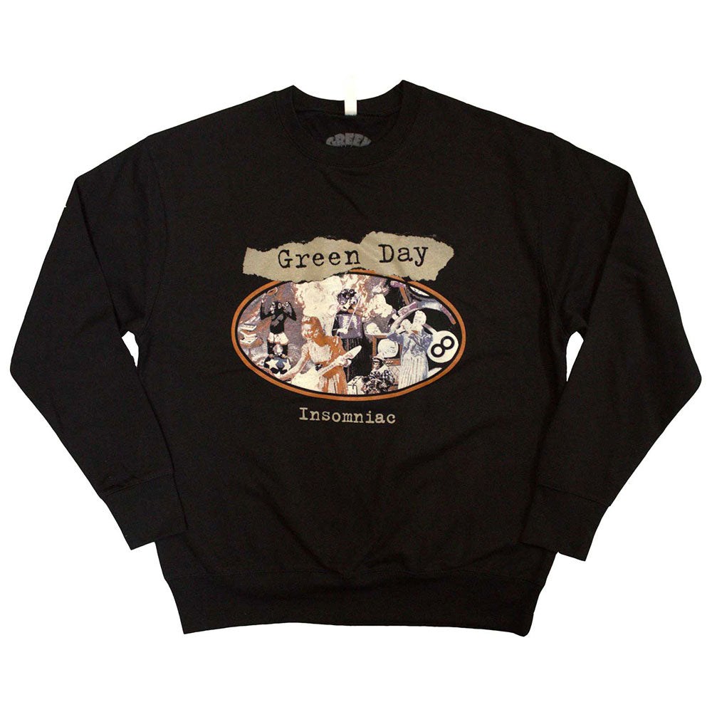 Green Day Unisex Sweatshirt Insomniac Black (L)