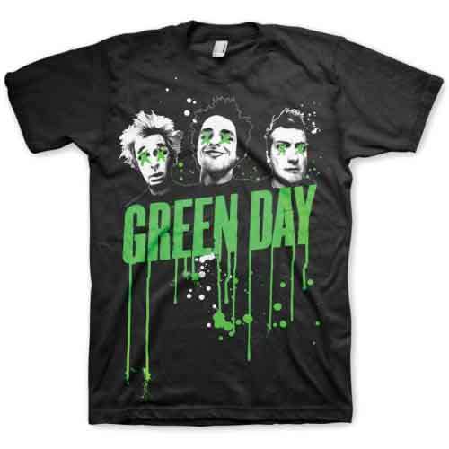 Green Day Men's T-Shirt Drips Black (XXL)
