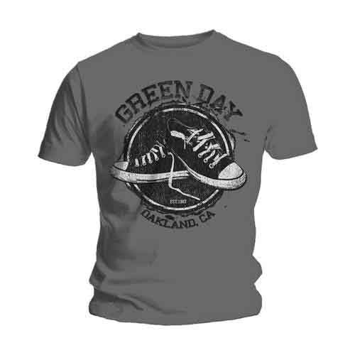 Green Day Men's T-Shirt Converse Grey (S)
