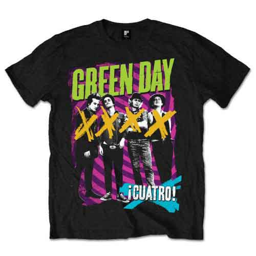 Green Day Men's T-Shirt Hypno 4 Black (XL)
