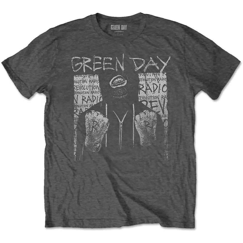 Green Day Unisex T-Shirt Ski Mask Grey (XXL)