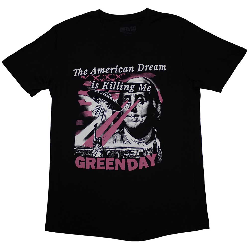 Green Day Unisex T-Shirt American Dream Black (M)